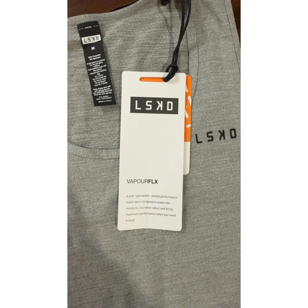 LSKD Perform Vapourflx Tank Top Light Grey Marl  Women's Size Medium NWT NEW